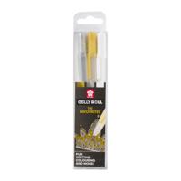 Sakura Gelpen Gelly Roll Mixed - Goud Zilver Wit - 3 stuks - thumbnail