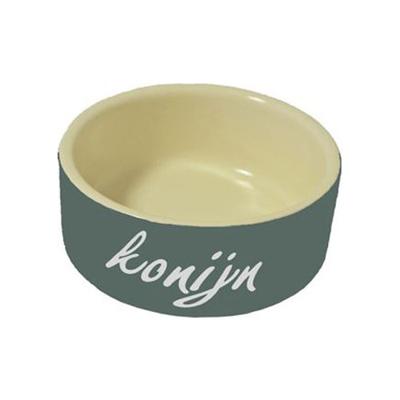 Konijnen eetbak steen 12cm Konijnen eetbak steen 12cm