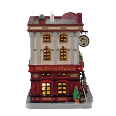 Lemax the bell & feather verlicht kersthuisje Caddington Village 2023