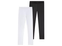 pepperts! 2 meisjes leggings (Zwart/wit, 146/152) - thumbnail
