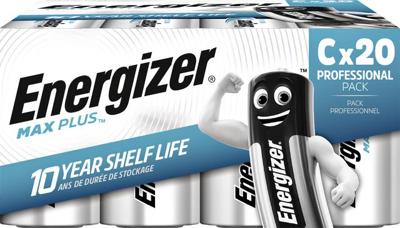 Batterij energizer max plus c alkaline 20st