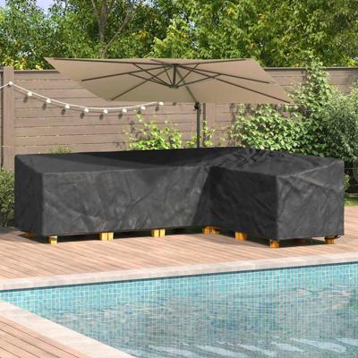 Buitenmeubelhoes Zwart 286 x 222 x 80 cm 600D stof