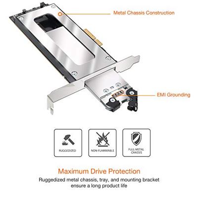 Icy Dock MB840M2P-B interfacekaart/-adapter Intern M.2 Icy Dock MB840M2P-B interfacekaart/-adapter Intern M.2
