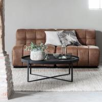 DTP Home Salontafel 'Pluto' Teakhout, 100cm, kleur Zwart - thumbnail