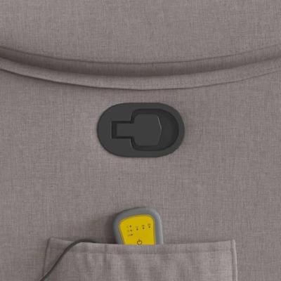 Massagestoel verstelbaar stof taupe