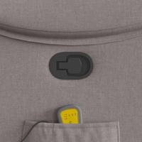 Massagestoel verstelbaar stof taupe - thumbnail