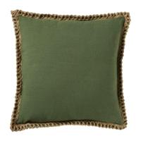 Kussen jute - groen - 45x45 cm - thumbnail