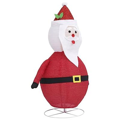 VidaXL Kerstman decoratief led 90 cm luxe stof
