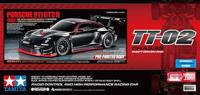 Tamiya 1:10 RC auto Elektro On-Road RC Autos Porsche 911 GT3R (992) Lac.TT-02 Zwart 4WD TT-02 2,4 GHz Gelakt - thumbnail