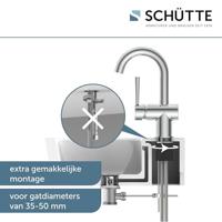 Wastafel Mengkraan Schutte Cornwall Zijdelingse Greep Chroom Schütte - thumbnail