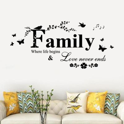 Familie Engels brief creatieve woonkamer veranda decoratie achtergrond muur stickers