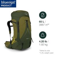 Osprey Atmos AG LT 65 Backpack Heren Black S/M - thumbnail
