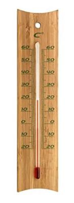 Buitenthermometer bamboe 20 cm