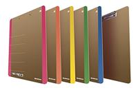 DONAU klemplaat, A4, hardboard karton, staand, bruin-oranje - thumbnail