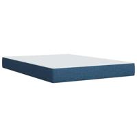 Boxspring met matras stof blauw 140x190 cm - thumbnail