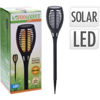 Pro Garden Solar LED Fakkel 10x58 cm Zwart - thumbnail