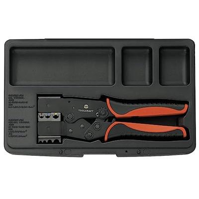 TOOLCRAFT 2-i-1 818644 Krimptang Geïsoleerde platte stekkers, Kabelschoenen, Doorverbinders 0.5 tot 10 mm² TOOLCRAFT 2-i-1 818644 Krimptang Geïsoleerde platte stekkers, Kabelschoenen, Doorverbinders 0.5 tot 10 mm²