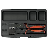 TOOLCRAFT 2-i-1 818644 Krimptang Geïsoleerde platte stekkers, Kabelschoenen, Doorverbinders - thumbnail