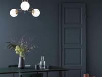 Hanglamp DESIR 3 lamepn goud/wit - thumbnail