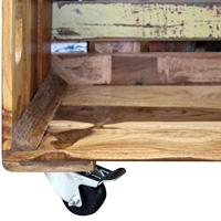 Salontafel 70x70x35 cm massief gerecycled hout - thumbnail