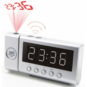 Soundmaster Highline FUR6100SI projectiewekker, wekkerradio, projectie, dubbel alarm, FM-PLL gangreserve