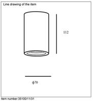 Lucide GIPSY - Plafondspot - Ø 7 cm - 1xGU10 - Wit - thumbnail