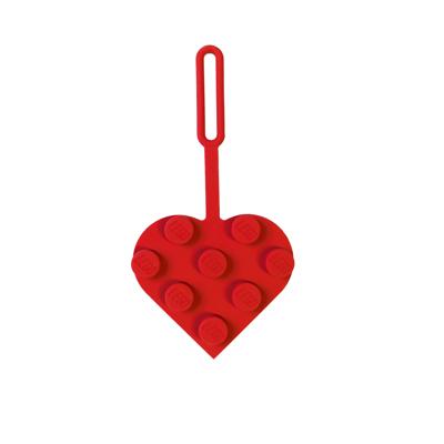LEGO Minifigures Luggage tag Heart Red 10 cm