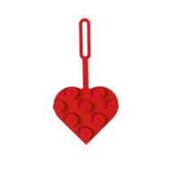 LEGO Minifigures Luggage tag Heart Red 10 cm - thumbnail