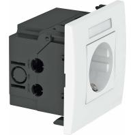 OBO Bettermann 6119421 Apparaatinzet Stopcontact (b x h x d) 84 x 84 x 60 mm 1 stuk(s) Wit