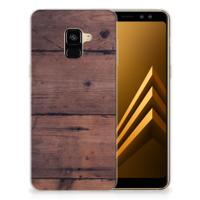 Samsung Galaxy A8 Plus (2018) Bumper Hoesje Old Wood - thumbnail