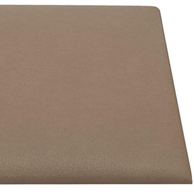 VidaXL Wandpanelen 12 st 0,54 m² 30x15 cm kunstleer cappuccinokleurig
