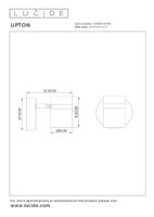 Lucide UPTON - Plafondspot - 1xGU10 - Fumé - thumbnail