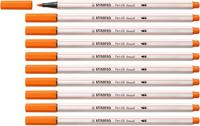 Brushstift stabilo pen 68/30 bleek vermiljoen | 10 stuks - thumbnail