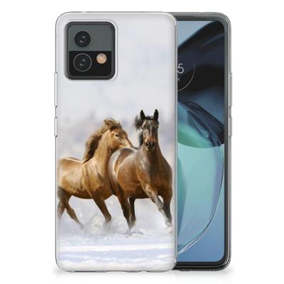 Motorola Moto G72 | TPU Hoesje | Paarden