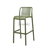 Barstoel Groen G-17 Porto Barkruk Stapelbaar Vita - thumbnail