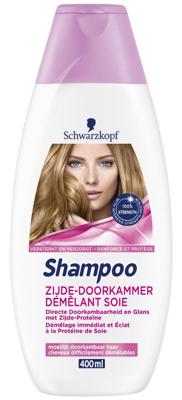 Schwarzkopf Shampoo zijde doorkammer 400 Milliliter Schwarzkopf Shampoo zijde doorkammer 400 Milliliter
