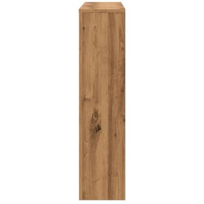 Radiatorombouw 149x20x82 cm bewerkt hout artisanaal eikenkleur