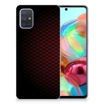 Samsung Galaxy A71 | TPU bumper | Geruit Rood