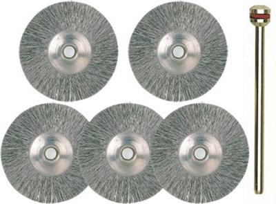 PROXXON borstelwiel set stainless steel round bru d=22mm 5 pcs.