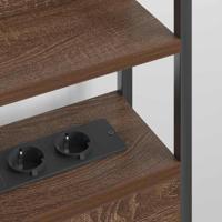 Hoofdbord met plank bruin eikenkleur 135 cm Bewerkt hout - thumbnail