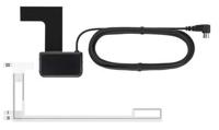 Kenwood DAB-antenne CX-DAB1 schijflijm antenne voor alle DAB/DAB+ apparaten met SMB-aansluiting, fantoomvoeding 9-16 volt, zwart - thumbnail