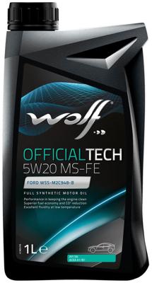Wolf motorolie "officialtech ms-fe". motoroil 5w20 1l off.tech ms-fe