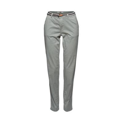 ESPRIT Women Casual slim fit chino lichtgroen