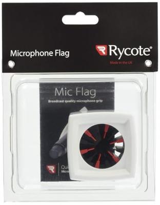 Rycote Single Square White Mic Flag