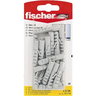 Fischer 52118 S 8 GK Spreidplug 40 mm 8 mm 20 stuk(s) Fischer 52118 S 8 GK Spreidplug 40 mm 8 mm 20 stuk(s)