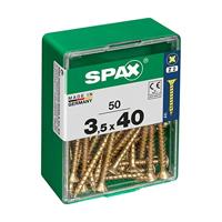 Schroefdoos SPAX Yellox Hout Platte kop 50 Onderdelen (3,5 x 40 mm) - thumbnail