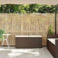 Tuinbank met kussen 110x40x44 cm poly rattan bruin - thumbnail