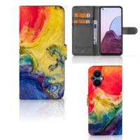 Hoesje OPPO Reno 8 Lite | OnePlus Nord N20 Watercolor Dark - thumbnail