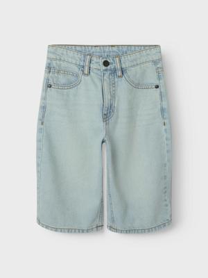 Name it zomer short jongens - vintage licht blauw denim - Nkmryan