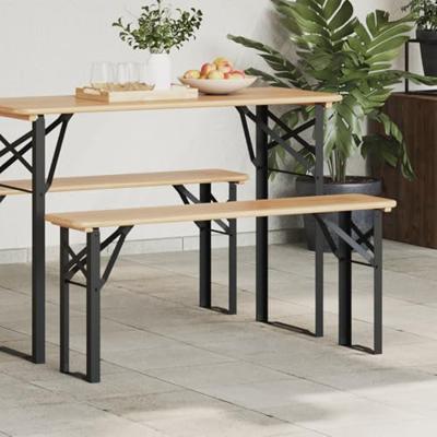 Bierbank Poten Zwart Gepoedercoat staal